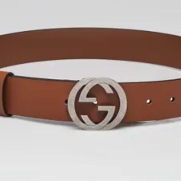 GUCCI
Brown Leather Interlocking G Buckle Belt Size 85/34 - Picture 6 of 6